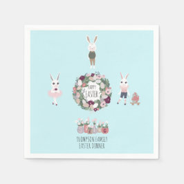 Guardanapo De Papel Páscoa Personalizada Pernalas de Ovos Vintage