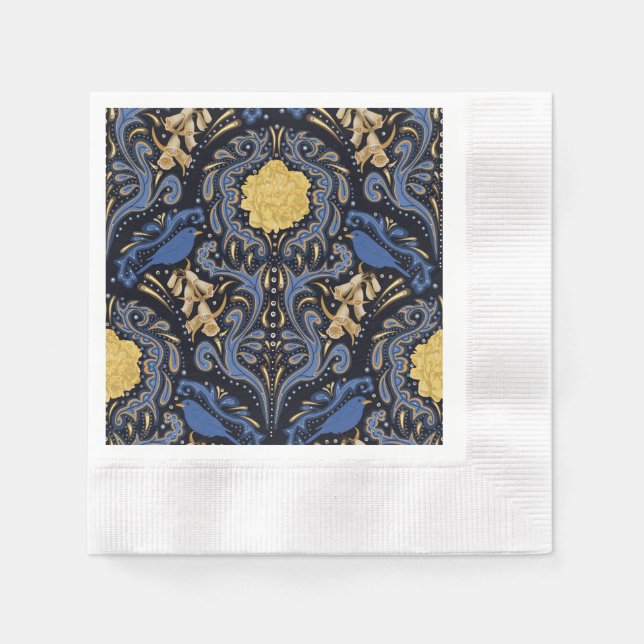 Guardanapo De Papel Pássaro Azul (Frente)