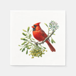 Guardanapo De Papel Pássaro Cardinal Vermelho Férias Visco