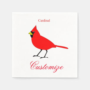 Guardanapo De Papel Pássaro cardinal vermelho Thunder_Cove