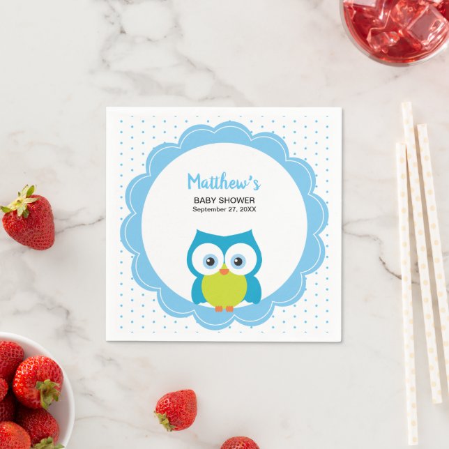 Guardanapo De Papel Pássaro da Vida Selvagem Hoot Owl (Insitu)