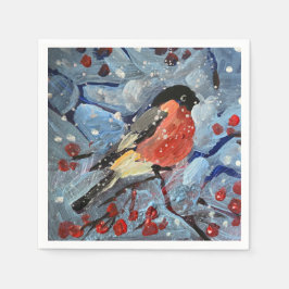 Guardanapo De Papel pássaro de Natal