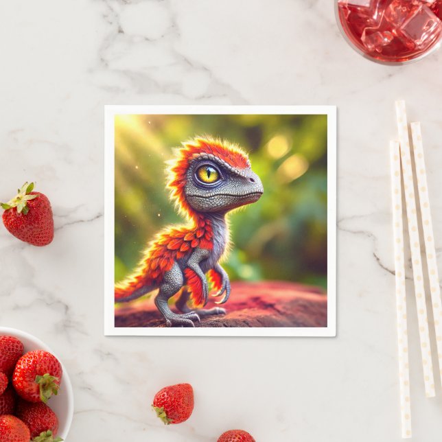 Guardanapo De Papel Pássaro Dinossauro (Insitu)