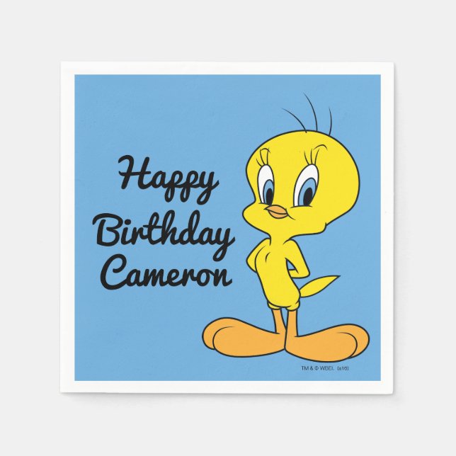 Guardanapo De Papel Pássaro inteligente de TWEETY™ | (Frente)