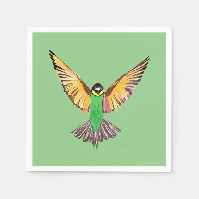 Guardanapo De Papel Pássaro Voador (Frente)