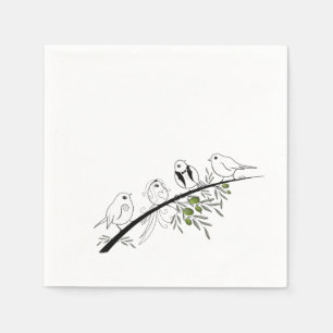 Guardanapo De Papel Pássaros de Amor Napkins