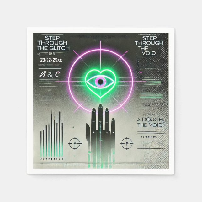 Guardanapo De Papel 🖤 "Passo pela falha" Cartolina 🖤 (Frente)