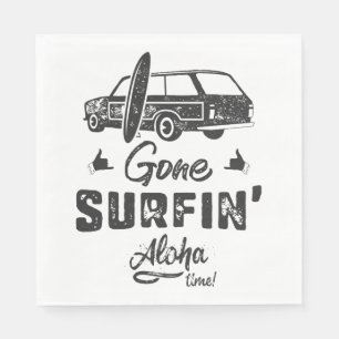 Guardanapo De Papel Passou O Surfar Aloha Tempo
