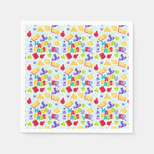 Guardanapo De Papel Passover Paper Napkin (Frente)