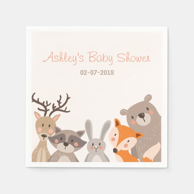 Guardanapo De Papel Pasta De Pavimento Animais De Guarda Florestal Rap (Frente)