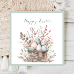 Guardanapo De Papel Pastel Bloom Páscoa Basket Brunch