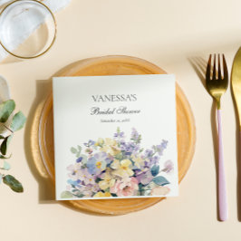 GUARDANAPO DE PAPEL PASTEL BLOOMING WILDFLOWERS MONOGRAMA BRIDAL
