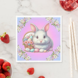 Guardanapo De Papel Pastel Bonito Coelho da Páscoa