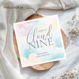 Guardanapo De Papel Pastel estamos no Chá de fraldas Cloud Nine