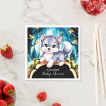 Pastel Little Wolf Chá de fraldas