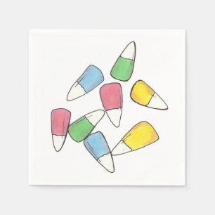 Guardanapo De Papel Pastel Páscoa Candy Corn Candycorn