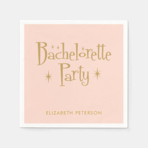 Guardanapo De Papel Pastel Peachy Retro Bachelorette