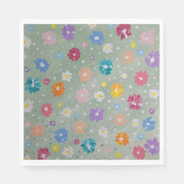 Guardanapo De Papel Pastel Posie Floral Party Napkins