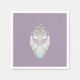 Guardanapo De Papel Pastel Purple Oracle Owl