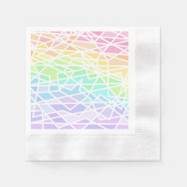 Guardanapo De Papel Pastel Rainbow Cores Papel Geométrico Nápoles