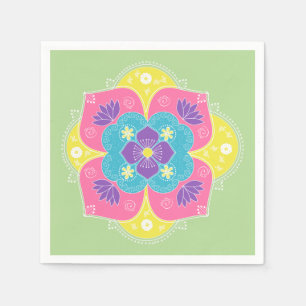 Guardanapo De Papel Pastel Rangoli
