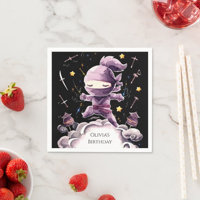 Guardanapo De Papel Pastel Spy Ninja Birthday (Insitu)