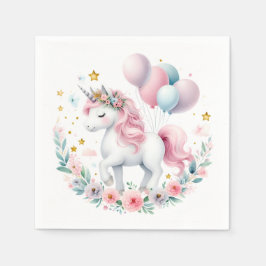 Guardanapo De Papel Pastel Unicorn