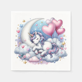 Guardanapo De Papel Pastel Unicorn