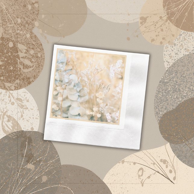 Guardanapo De Papel Pastel Wildflower Meadow Weding (Criador carregado)