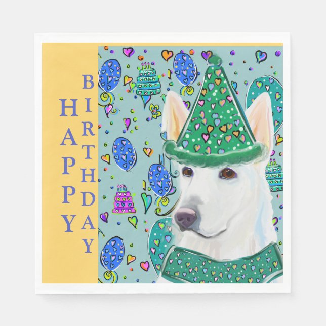 GUARDANAPO DE PAPEL PASTOR ALEMÃO (Frente)