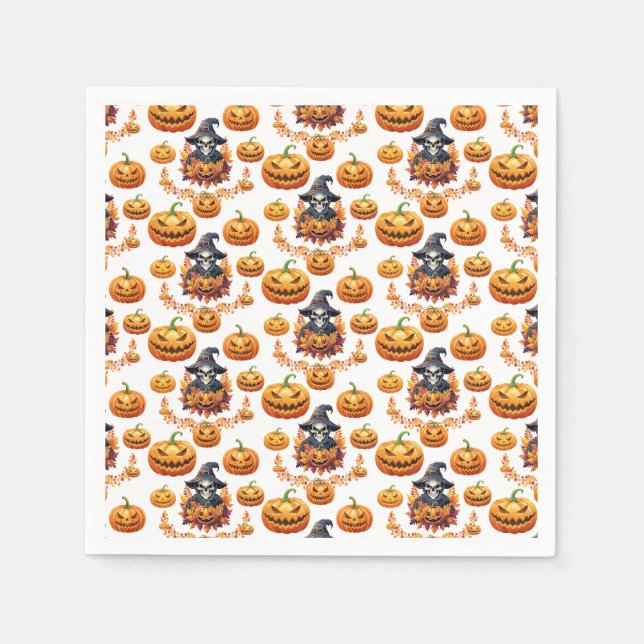 Guardanapo De Papel Patch da Bomba do Halloween (Frente)