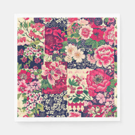 Guardanapo De Papel Patch Floral Chinês Negrito
