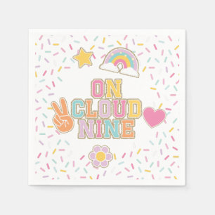 Guardanapo De Papel Patch Preppy Na Nuvem Nove Nove, 9.º Aniversário