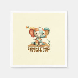 Guardanapo De Papel Patchwork Elephant “Growing Strong