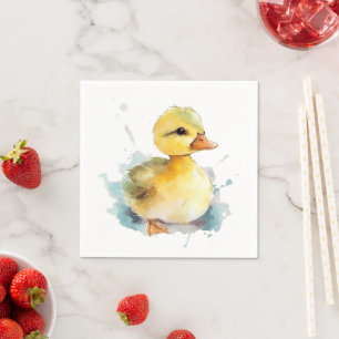 Guardanapo De Papel Pato-bebê Papel de aquarela Nápoles
