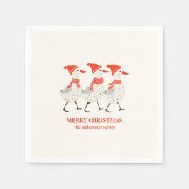 Guardanapo De Papel Patos Caprichosos de Natal Festa de Natal Personal