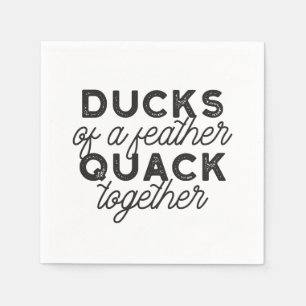 Guardanapo De Papel Patos Engraçados Bonitos Cotação II
