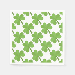 Guardanapo De Papel Patrick Shamrock Irish Ireland Clovers Pattern