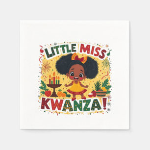 Guardanapo De Papel Patrimônio Afro Americano Kwanaz da Menina Kwanza