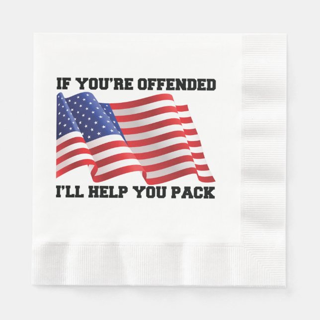 Guardanapo De Papel Patriota Americano (Frente)