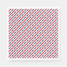 Guardanapo De Papel Patriotic Fourth of July seamless pattern on a Nap
