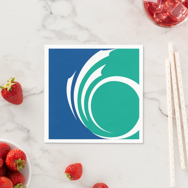 Guardanapo De Papel Patriotic paper napkins with flag of Ottawa (Insitu)