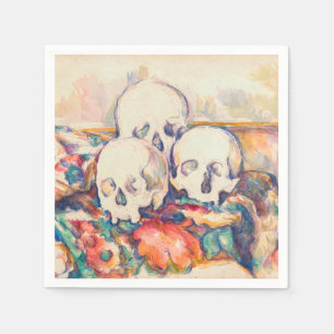 Guardanapo De Papel Paul Cezanne - A Aquarela de Três Crânios