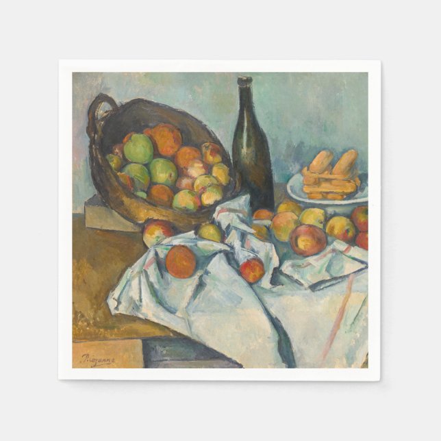 Guardanapo De Papel Paul Cezanne - A Cesta de Maçãs (Frente)