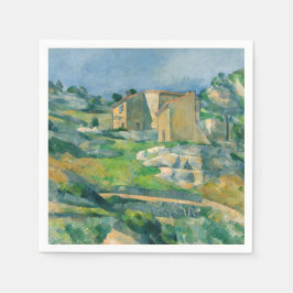 Guardanapo De Papel Paul Cezanne - Casas em Provença, Vale do Riaux
