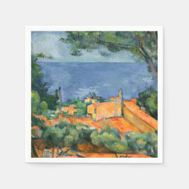 Guardanapo De Papel Paul Cezanne - Estaque com Telhados Vermelhos