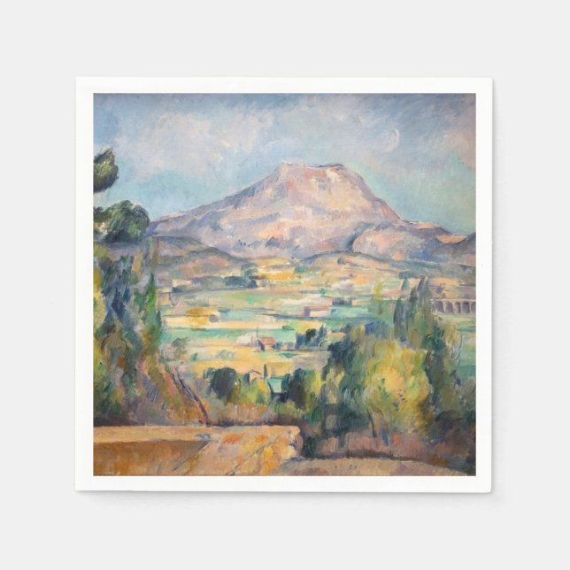 Guardanapo De Papel Paul Cezanne - Mont Sainte-Victoire (Frente)