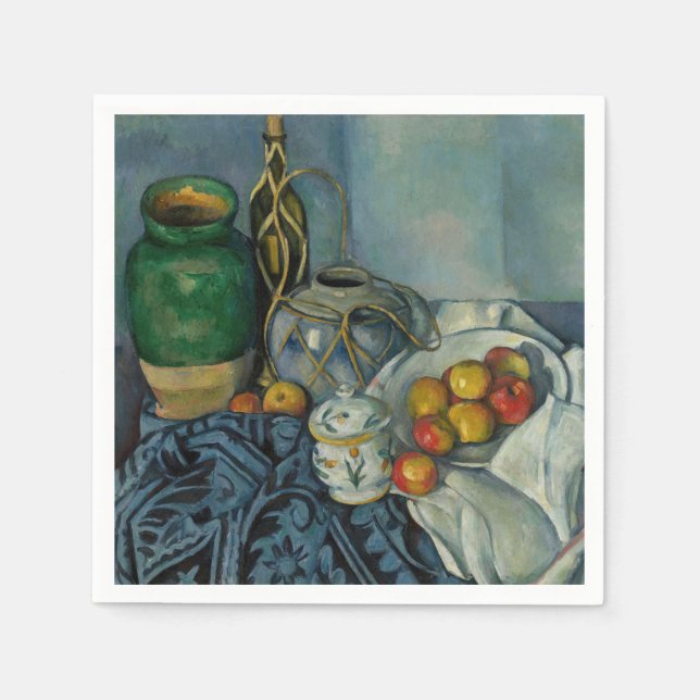 Guardanapo De Papel Paul Cezanne - Natureza Morta com Maçãs (Frente)