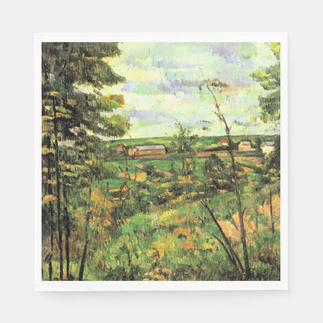 Guardanapo De Papel Paul Cezanne, O Vale do Oise, (Frente)