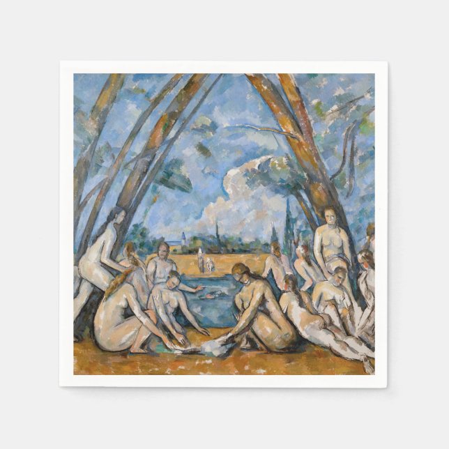 Guardanapo De Papel Paul Cezanne - Os Grandes Banhistas (Frente)
